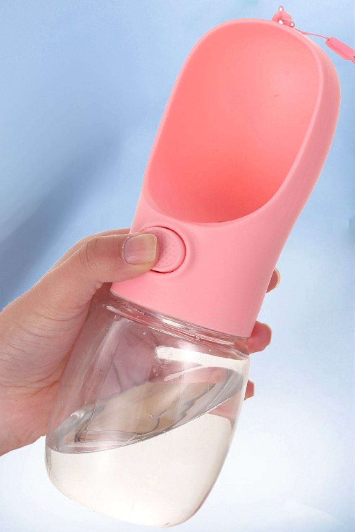 ANKAVERSE® 450 ml Taşınabilir Butonlu Evcil Hayvan Suluğu