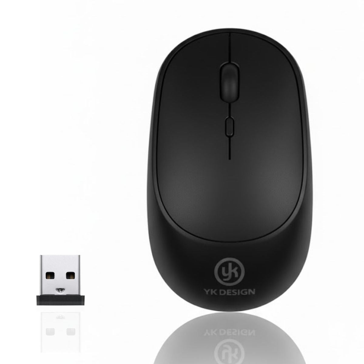 ANKAVERSE® Siyah Renkli Ergonomik Sessiz Kablosuz Mouse – USB Alıcılı, Ofis ve Oyun İçin Konforlu Bilgisayar Faresi MS6310