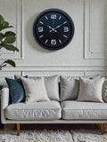 Zentime Black Royal Tasarım 40 cm Metal Duvar Saati