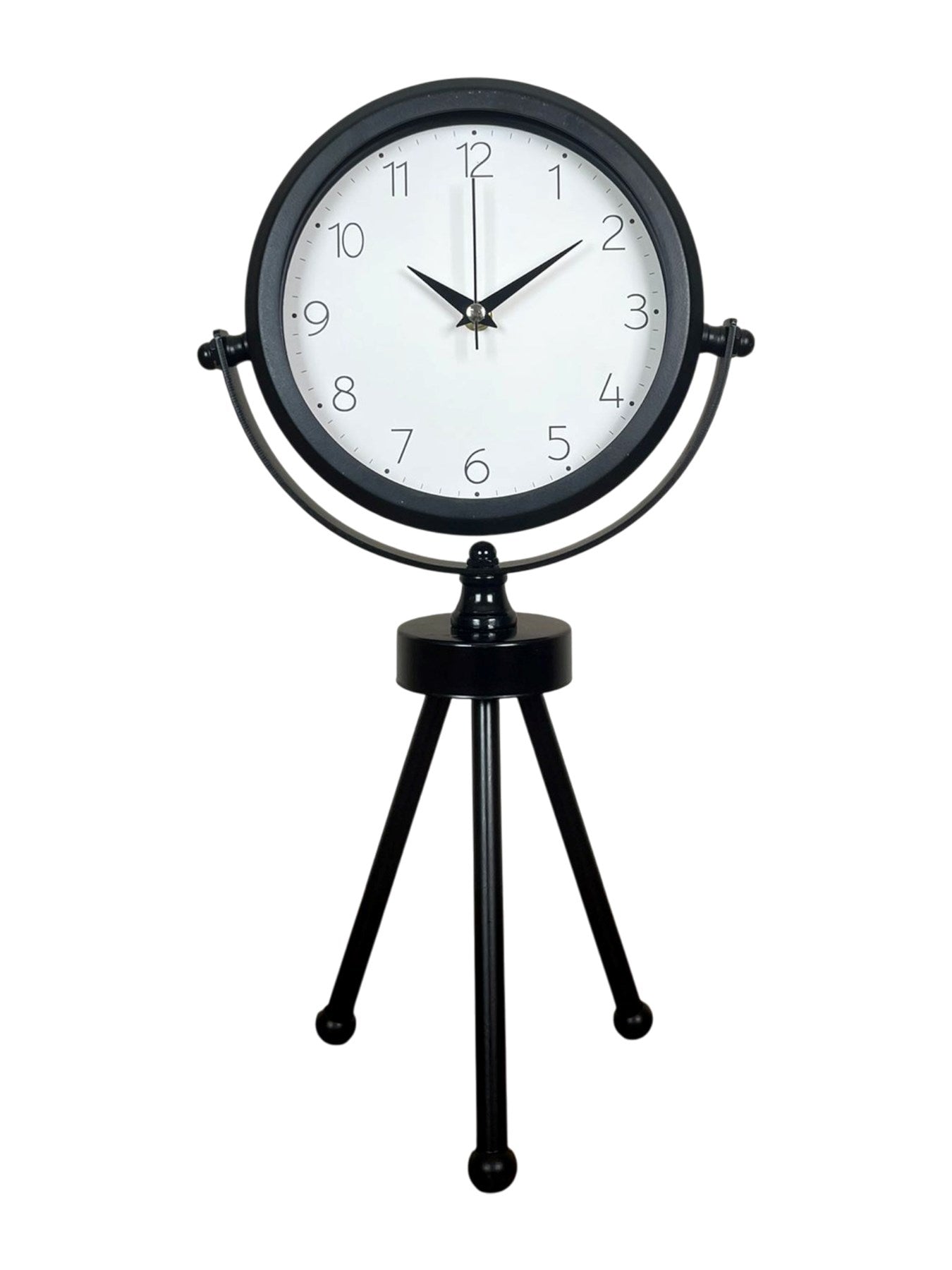 Zentime Black Classic Dekoratif Üç Ayaklı Masa Saati