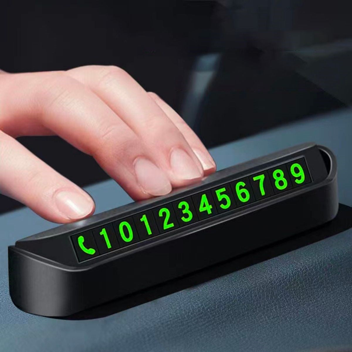 ANKAVERSE® Pratik Fosforlu Araç İçi Telefon Numarası Yaması