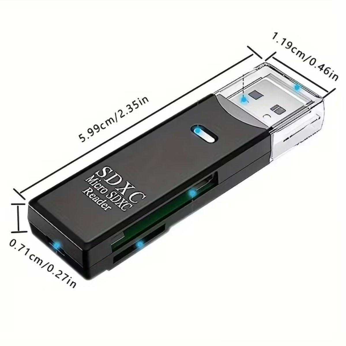 ANKAVERSE® 2in1 Usb 3.0 Micro Sd Hafıza Kartı - Tf Kart Okuyucu Hub Adaptör Veri Aktarıcı