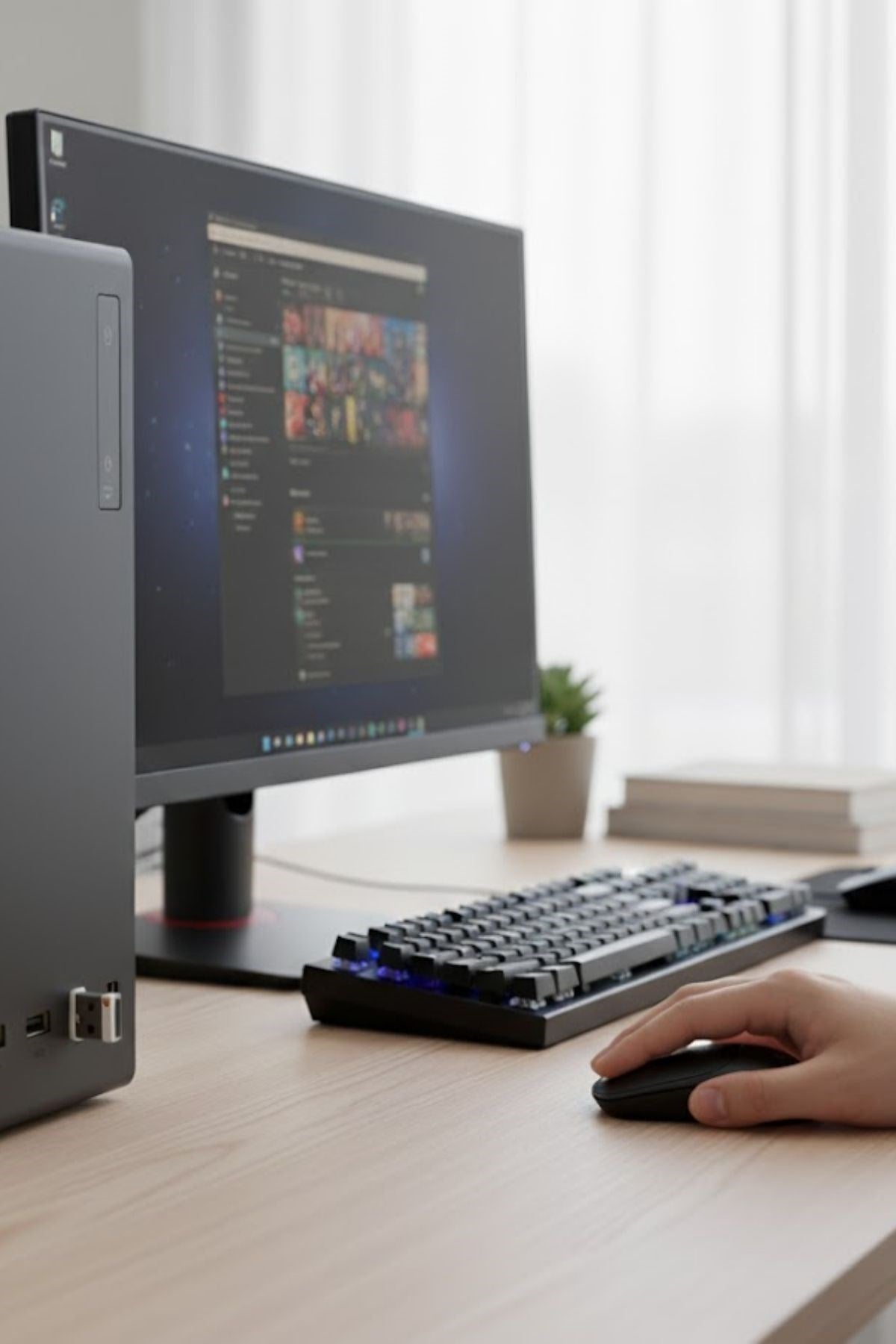 ANKAVERSE® Siyah Renkli Ergonomik Sessiz Kablosuz Mouse – USB Alıcılı, Ofis ve Oyun İçin Konforlu Bilgisayar Faresi MS6310