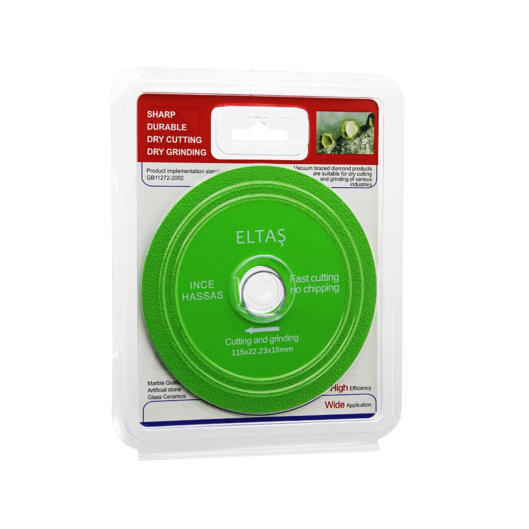 CAM KESME  YEŞİL HASSAS KESİCİ DİSK - TAŞLAMA  115X22X23X15MM (5286)