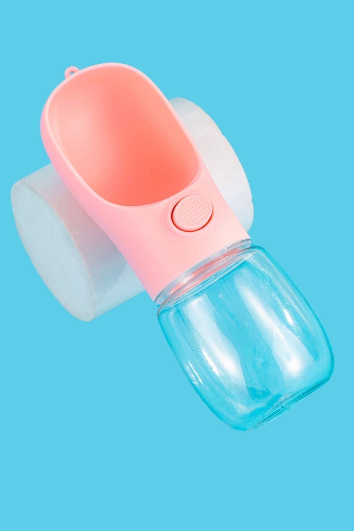 ANKAVERSE® 450 ml Taşınabilir Butonlu Evcil Hayvan Suluğu
