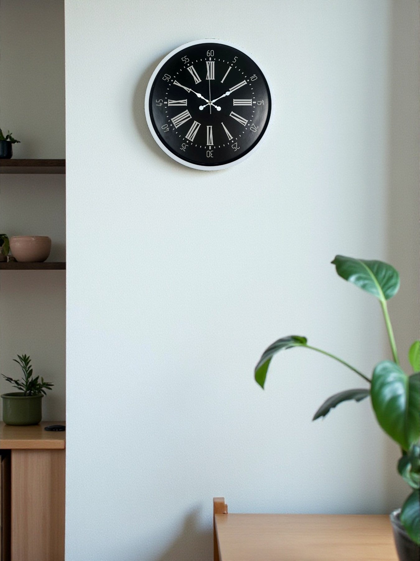Zentime 36 Cm Beyaz Dekoratif Duvar Saati