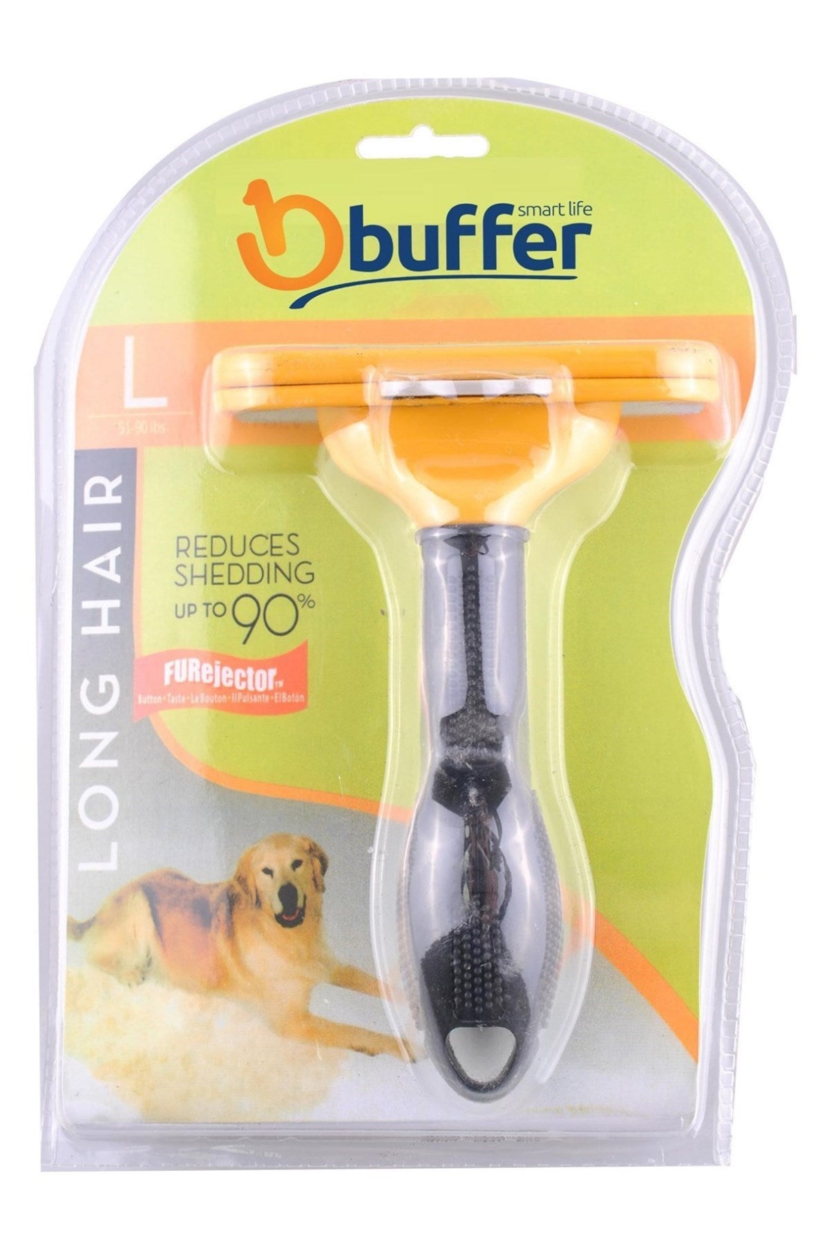 ANKAVERSE® Ergonomik Tüy Toplayıcı Tarak - Uzun Tüylü 23kg+ Köpekler İçin