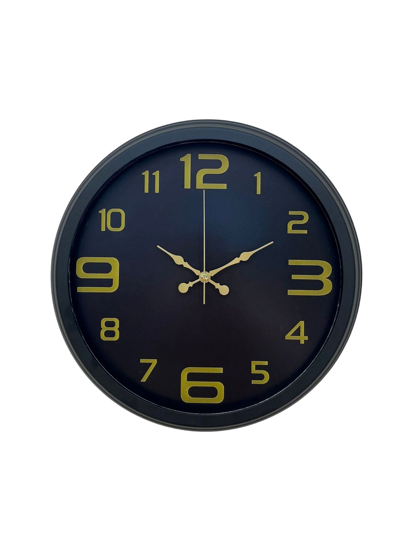 Zentime Prime Black 40 cm Metal Modern Tasarım Duvar Saati