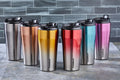 CKR-2049 400ML.ÇELİK MUG TERMOS BARDAK ÇİFT RENK (5286)