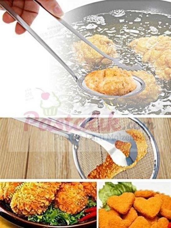 Çok Amaçlı Süzgeçli Paslanmaz Metal Haşlama Ve Kızartma Maşası (5286)