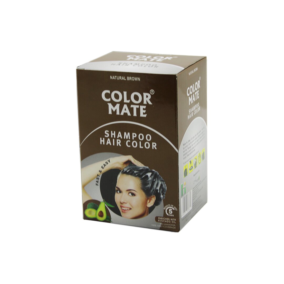 COLOR MATE 10PCS KAHVERENGİ SAÇ BOYAMA ŞAMPUANI (5286)