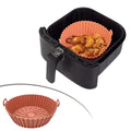 ANKAVERSE® Renkli Isıya Dayanıklı Yıkanılabilir Silikon Fırın Ve Airfryer Yuvarlak Pişirme Matı 20 Cm