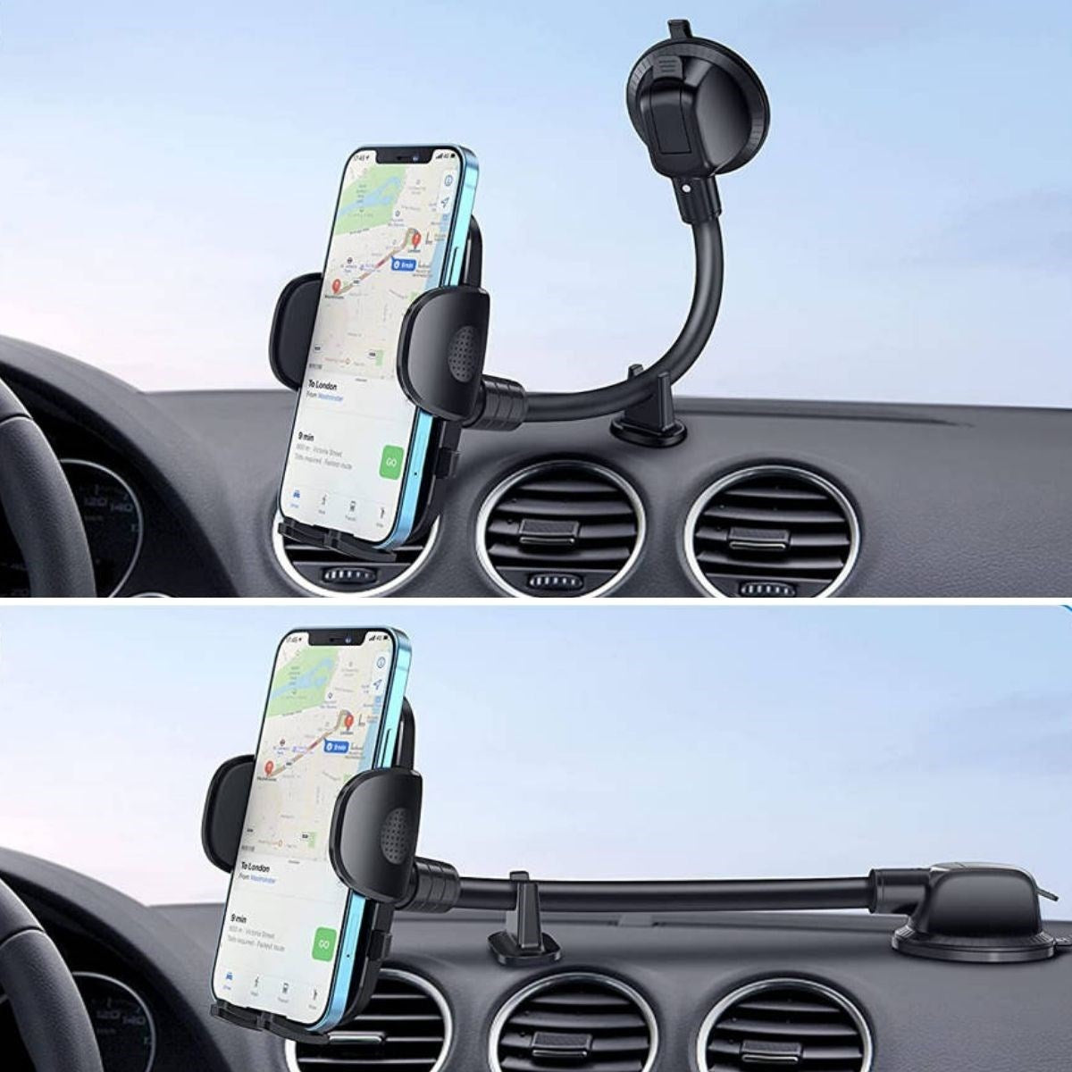 ANKAVERSE® 360° Ayarlanabilir Vakumlu Araç Telefon Tutucu