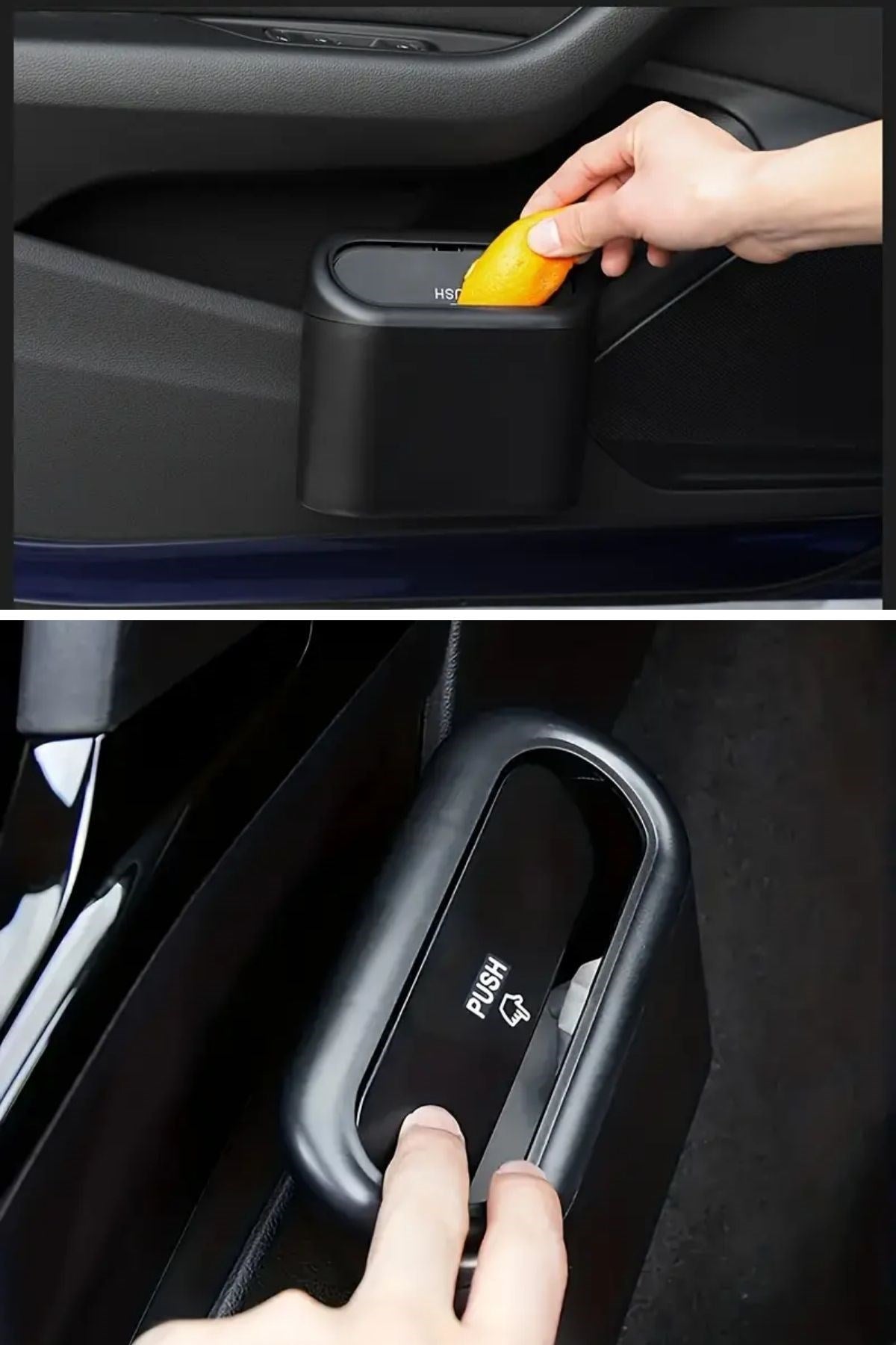 ANKAVERSE® Araç İçi Takılarak Sabitlenebilen Mini Kapaklı Çöp Kovası