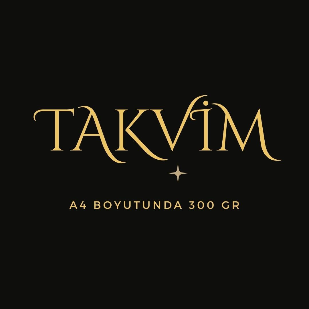 Takvim 2026 Premium A4 300 Gr Dijital Baskı Turuncu