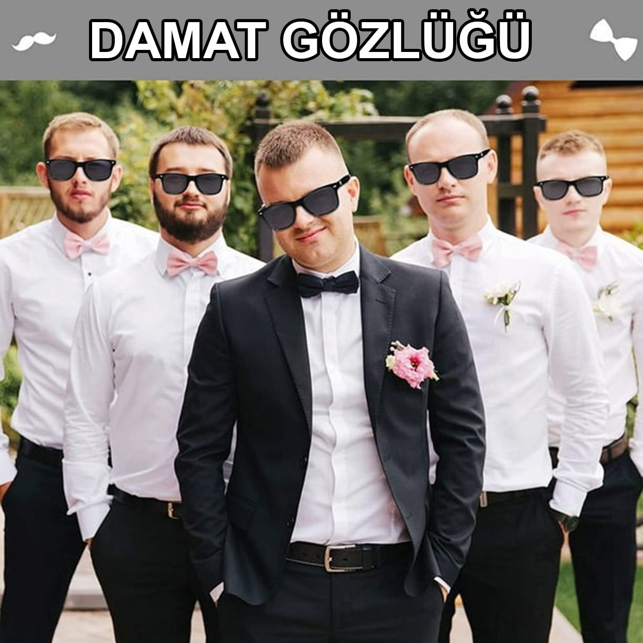 Damat Gözlüğü – Düğün ve Bekarlığa Veda Partisi Aksesuarı (5286)