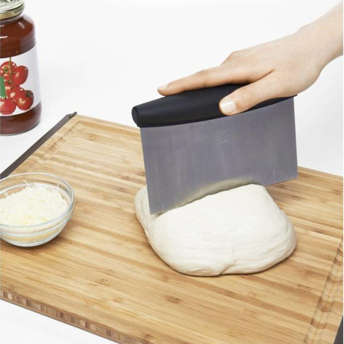 ANKAVERSE® Paslanmaz Çelik Hamur Kesici ve Kazıyıcı Spatula