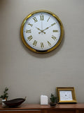 Zentime Royal White Gold 40 Cm Metal Duvar Saati