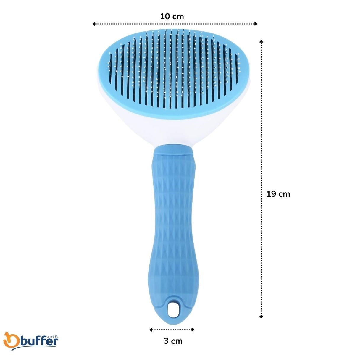 ANKAVERSE® Kendinden Temizlenen Ergonomik Pet Tüy Toplayıcı Fırça - Mavi