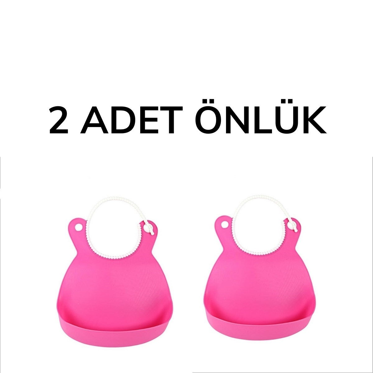 ANKAVERSE® Pembe Silikon Bebek Mama Önlüğü - Dökülme Önleyici ve Bükülebilir