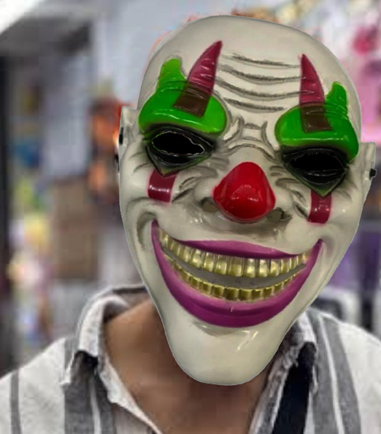 Delirten Gülüş Psikopat Palyaço Temalı Joker Maskesi (5286)