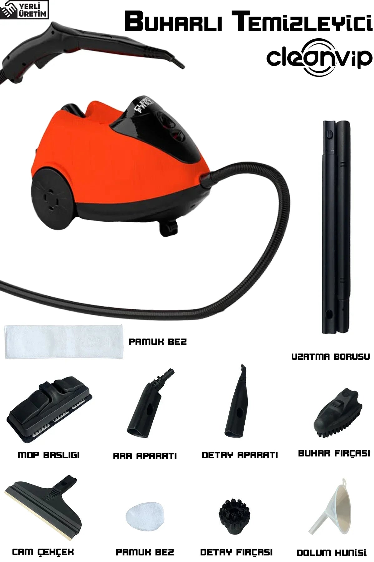 Detaylı Buhar Temizliği Buharlı Makinesi CV332 (5286)