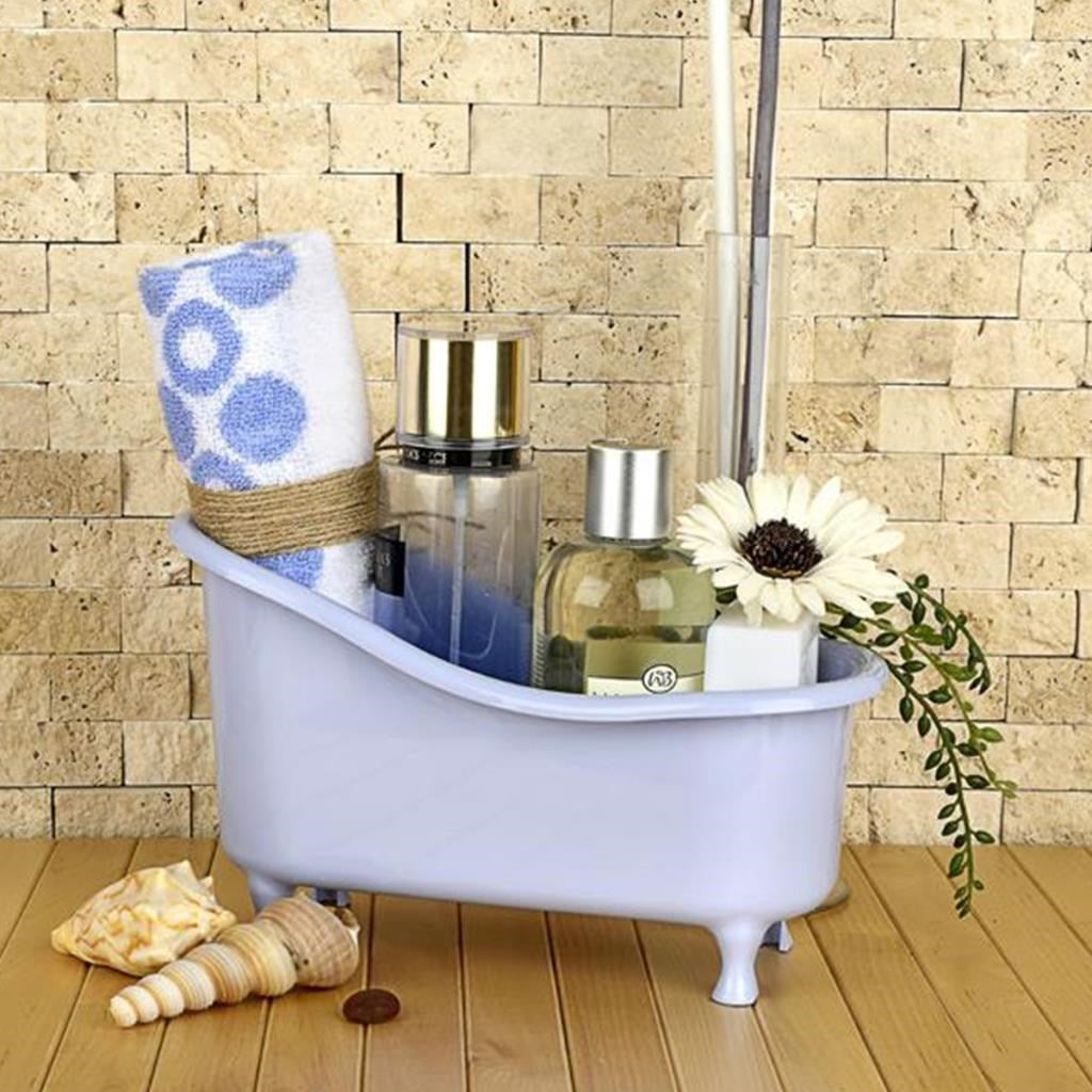 ANKAVERSE® Dekoratif Mini Küvet Şeklinde Çok Amaçlı Banyo Düzenleyici Sepet