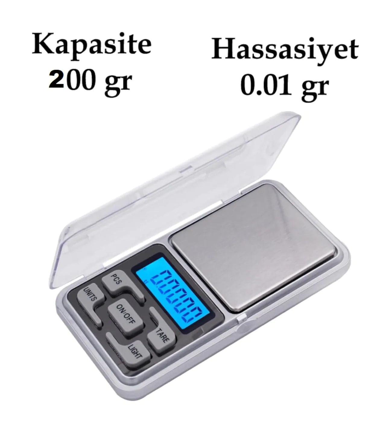 Dijital Hassas Elektronik Kuyumcu Cep Terazisi Tartı 200 gr / 0.01 gr (5286)