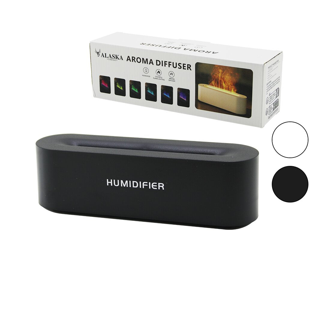 DİKDÖRGEN 150ML USB ŞARJLI - RENKLİ LEDLİ IŞIK HAVA NEMLENDİRİCİ BUHAR MAKİNE - KOKU GİDERİCİ (5286)