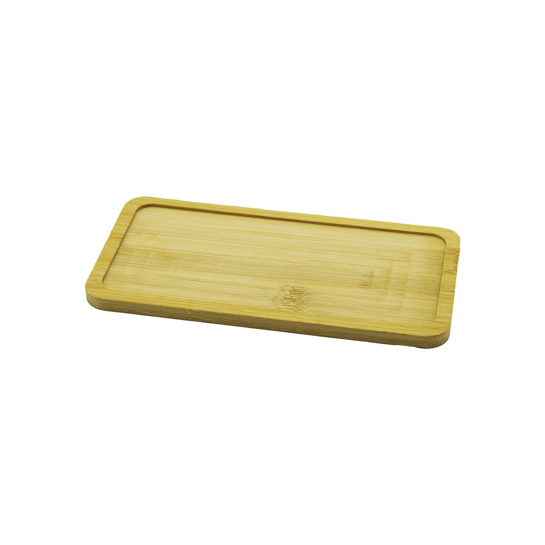 DİKDÖRTGEN AHŞAP BAMBU YAĞDANLIK ALTLIK MİNİ TEPSİ 20X10X0.8CM (5286)