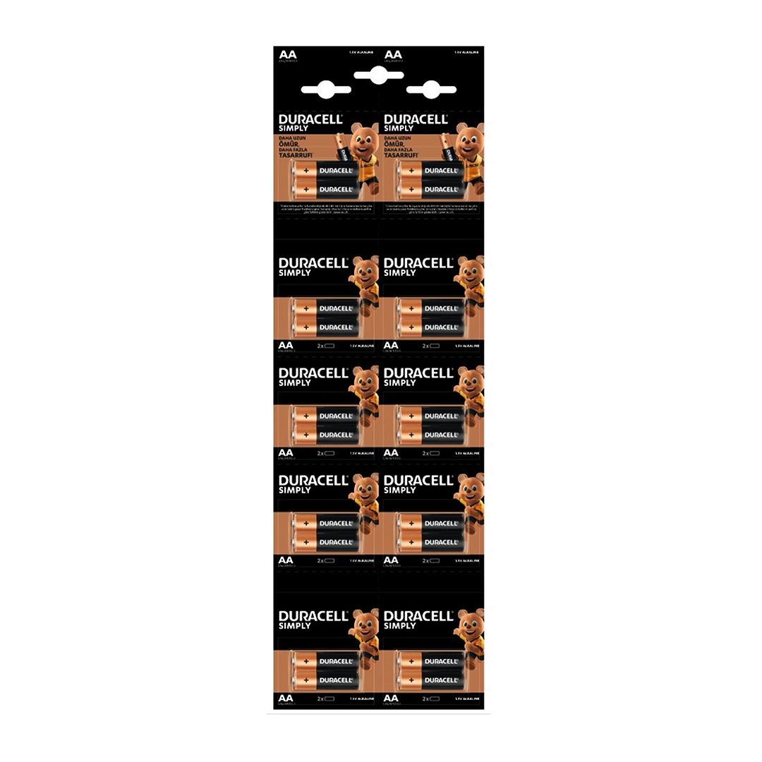 DURACELL KALEM PİL ALKALİN 20 PARÇA (5286)