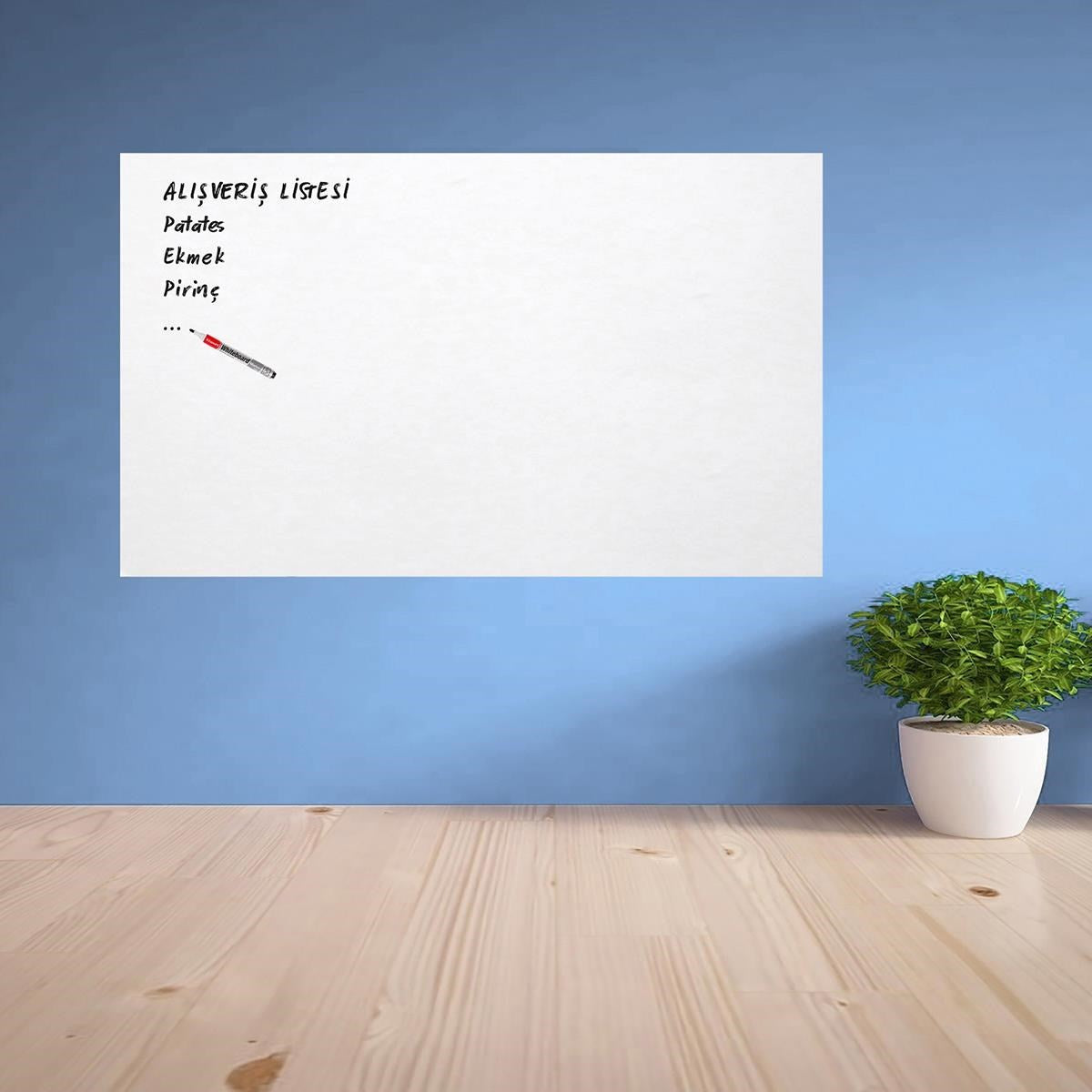 ANKAVERSE® Manyetik Ders Çalışma Tahtası Sticker - 100x60 cm