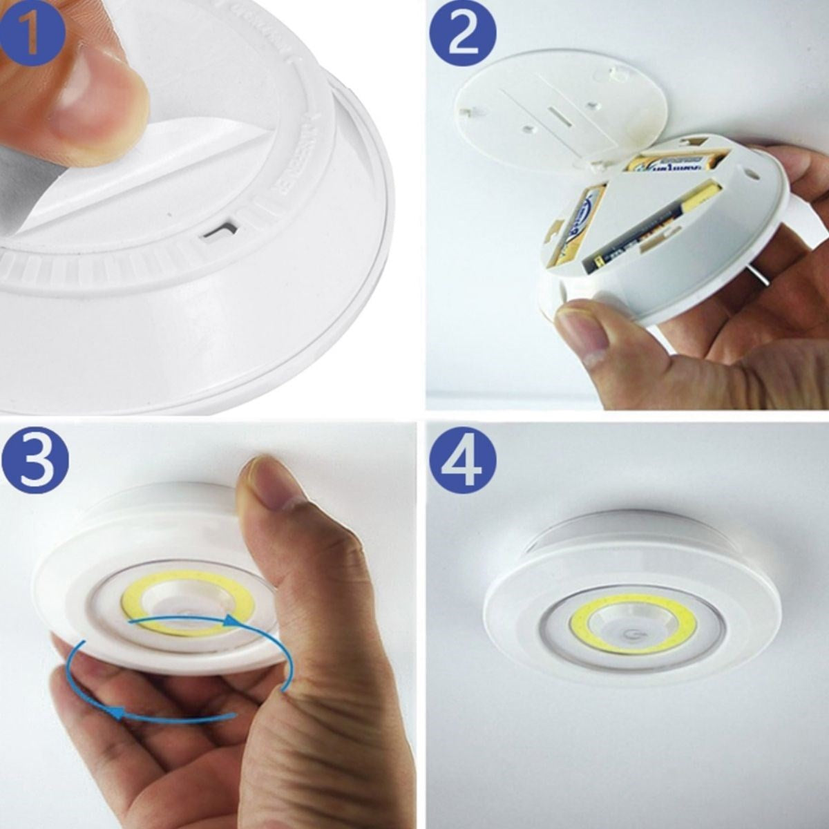 ANKAVERSE® 3'lü Uzaktan Kumandalı Kablosuz LED Spot Lambalar