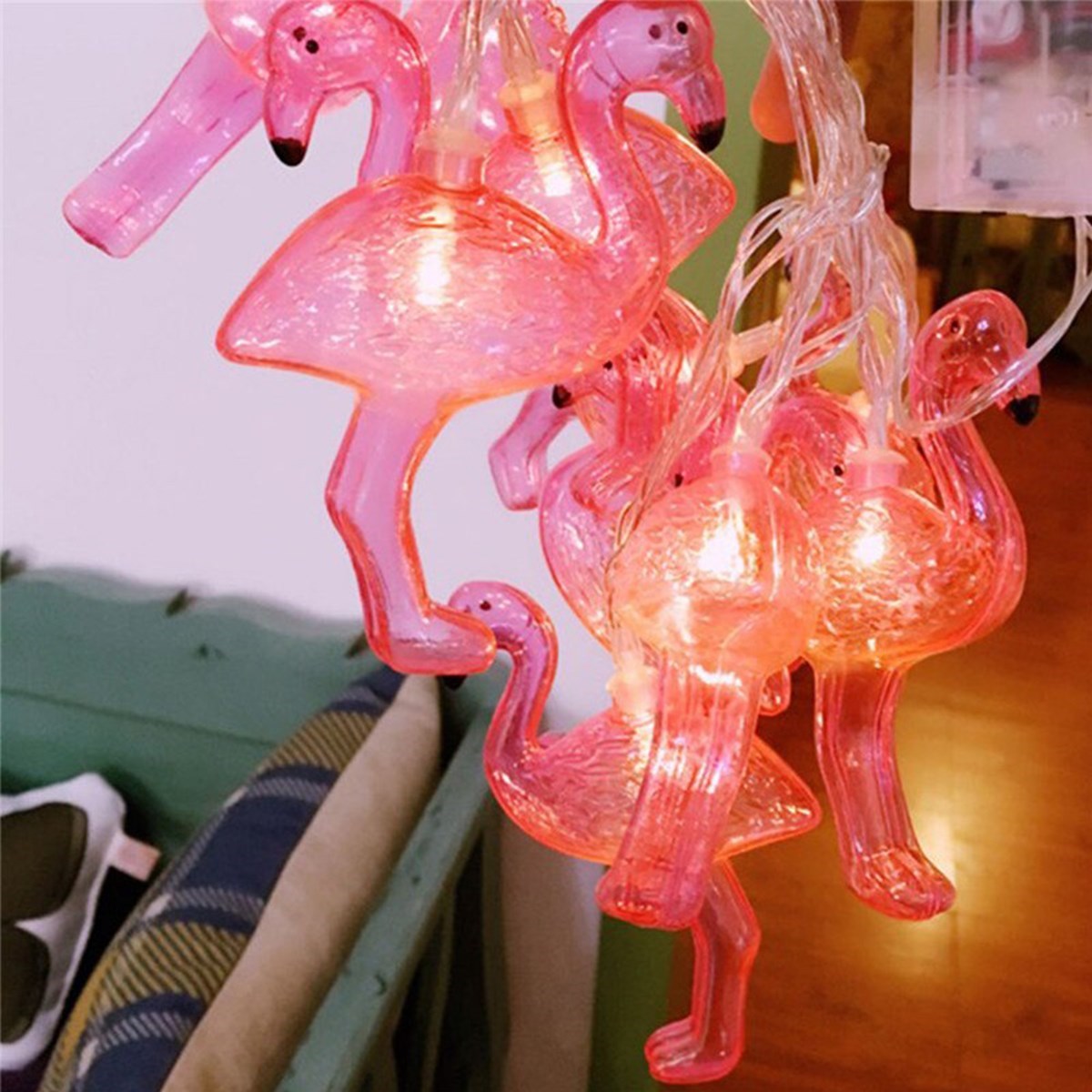 ANKAVERSE® Flamingo LED Işık Zinciri - 10'lu, 1.5m, Pilli Dekoratif Aydınlatma