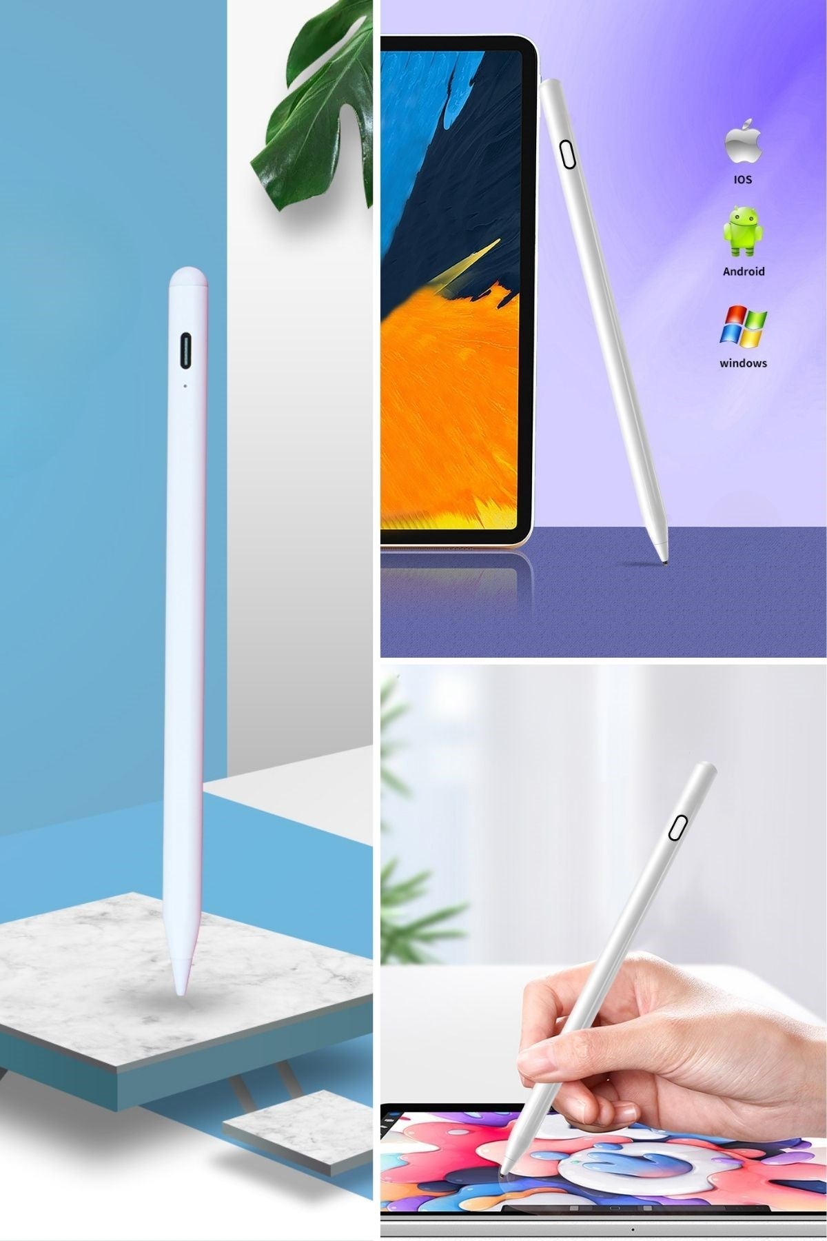 ANKAVERSE® Evrensel Tablet ve Dokunmatik Telefonlarla Uyumlu Hassas Çizim ve Tasarım Kalemi