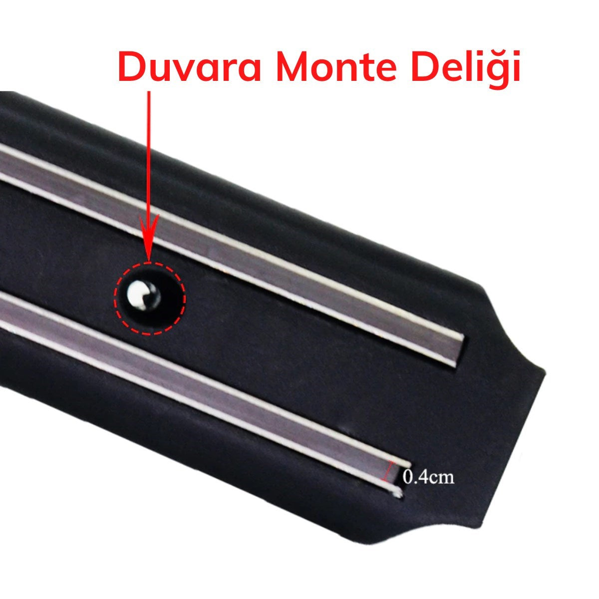 ANKAVERSE® Mıknatıslı Paslanmaz Duvar Bıçak Askısı Standı 33 Cm  Aparat