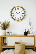 Zentime Majestic Gold 40 Cm Metal Duvar Saati