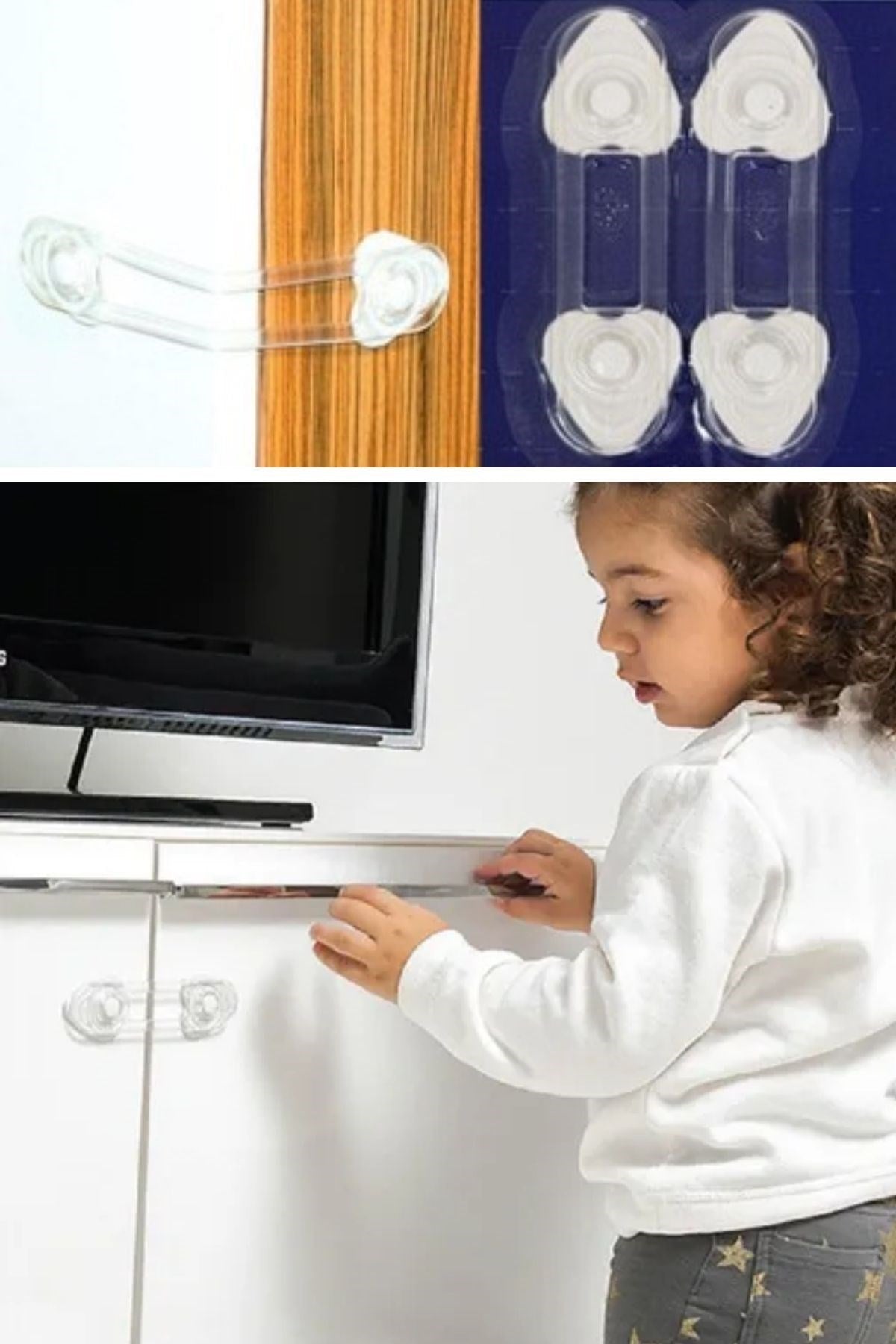 ANKAVERSE® 2'li Mini Çok Amaçlı Kilit- Çocuk Güvenlik Gereçkerli Çekmece,Dolap,Kapak Kilidi