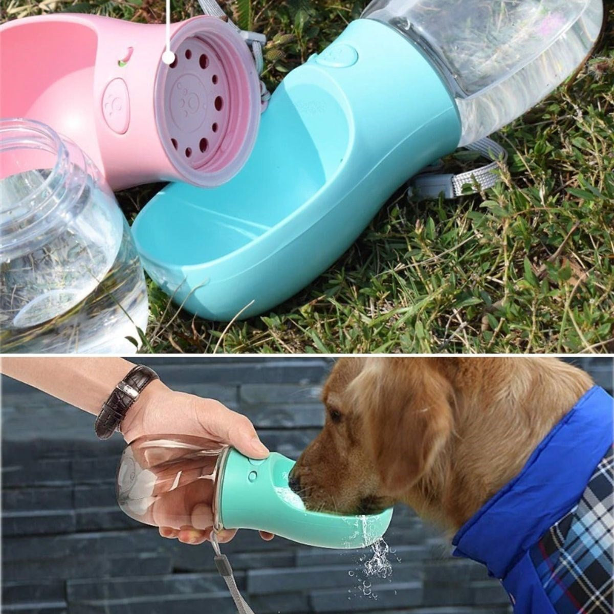 ANKAVERSE® Taşınabilir Evcil Hayvan Suluğu - 350ml Sızdırmaz Seyahat Kabı