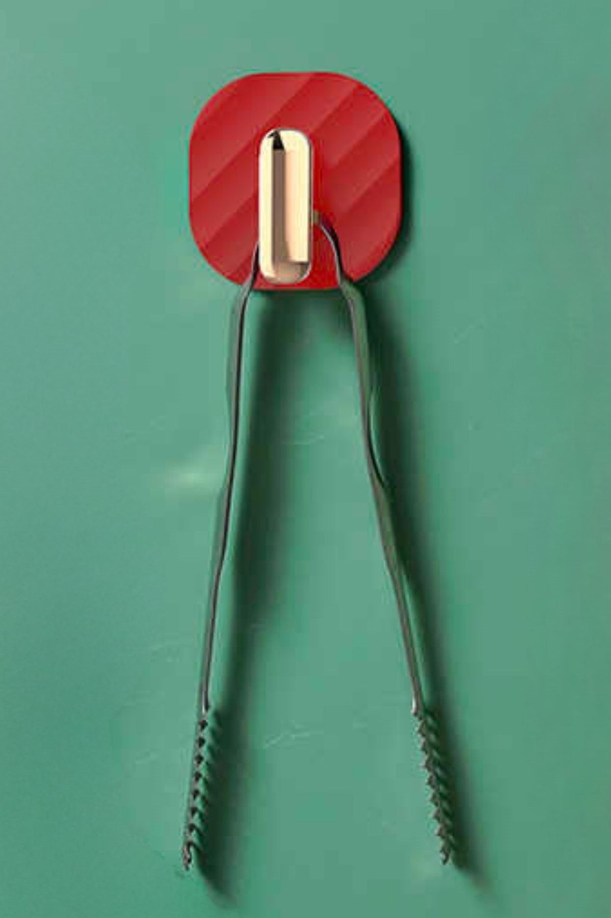ANKAVERSE® Retro Yapışkanlı Dolap Kulpları - 2'li Set, Kırmızı