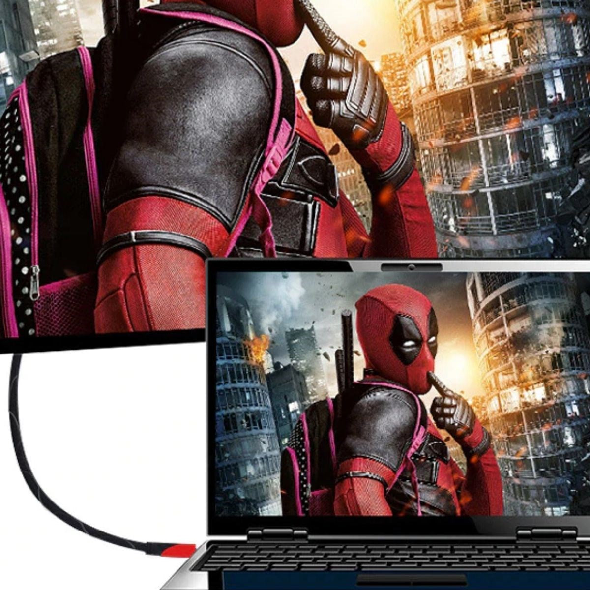 ANKAVERSE® HDMI Kablosu HDTV Bilgisayar Uydu Görüntü Ses Full HD Sargılı Görüntü Aktarma Kablosu