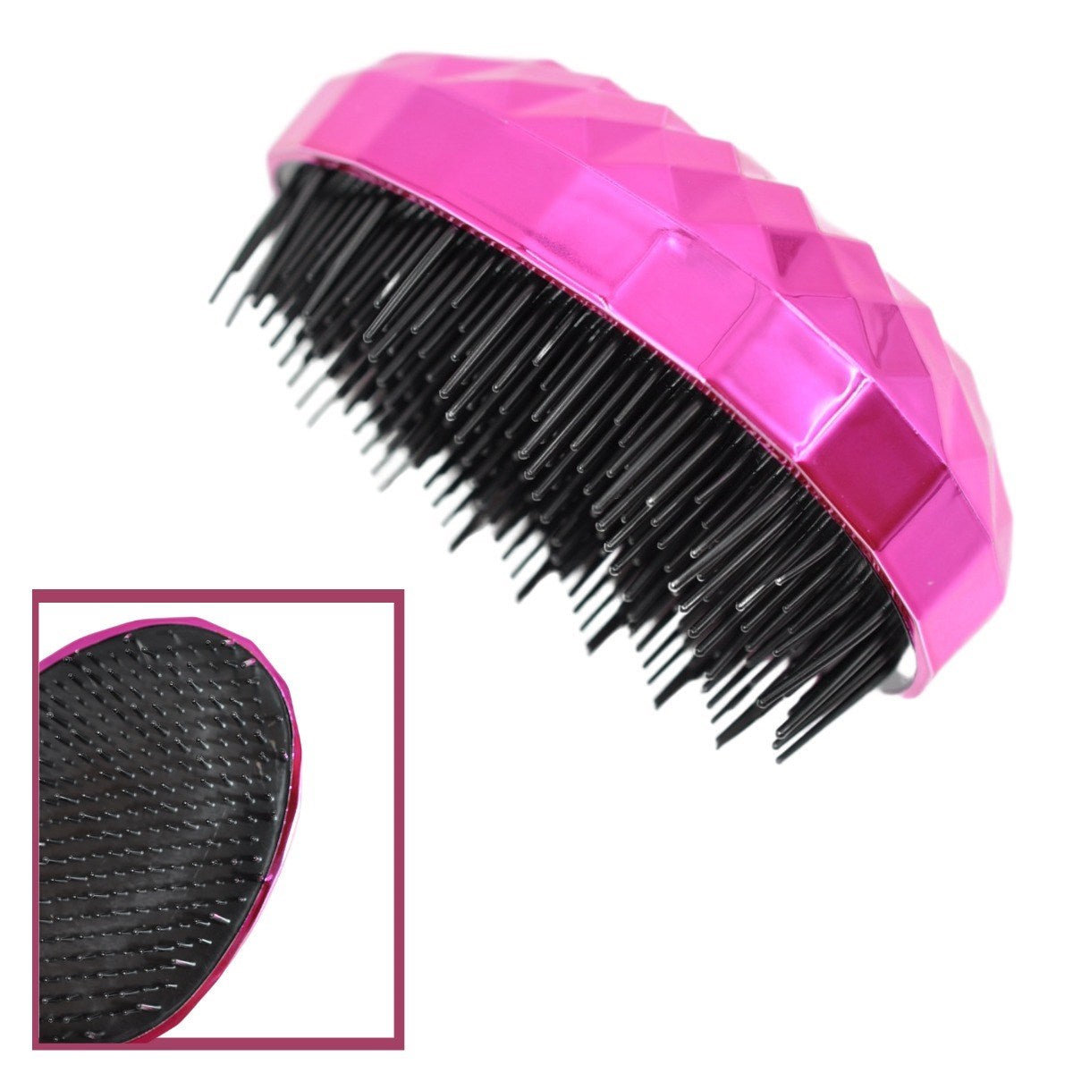 ANKAVERSE® Neon Pembe Geniş Dişli Saç Düzleştirici Tarak