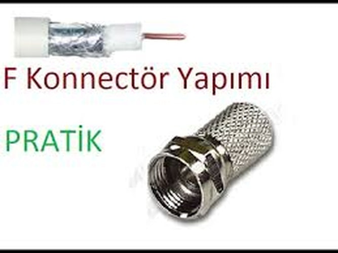 EF VİDA 50 PARÇA  UYDU KONNEKTÖR RG-6-F (5286)