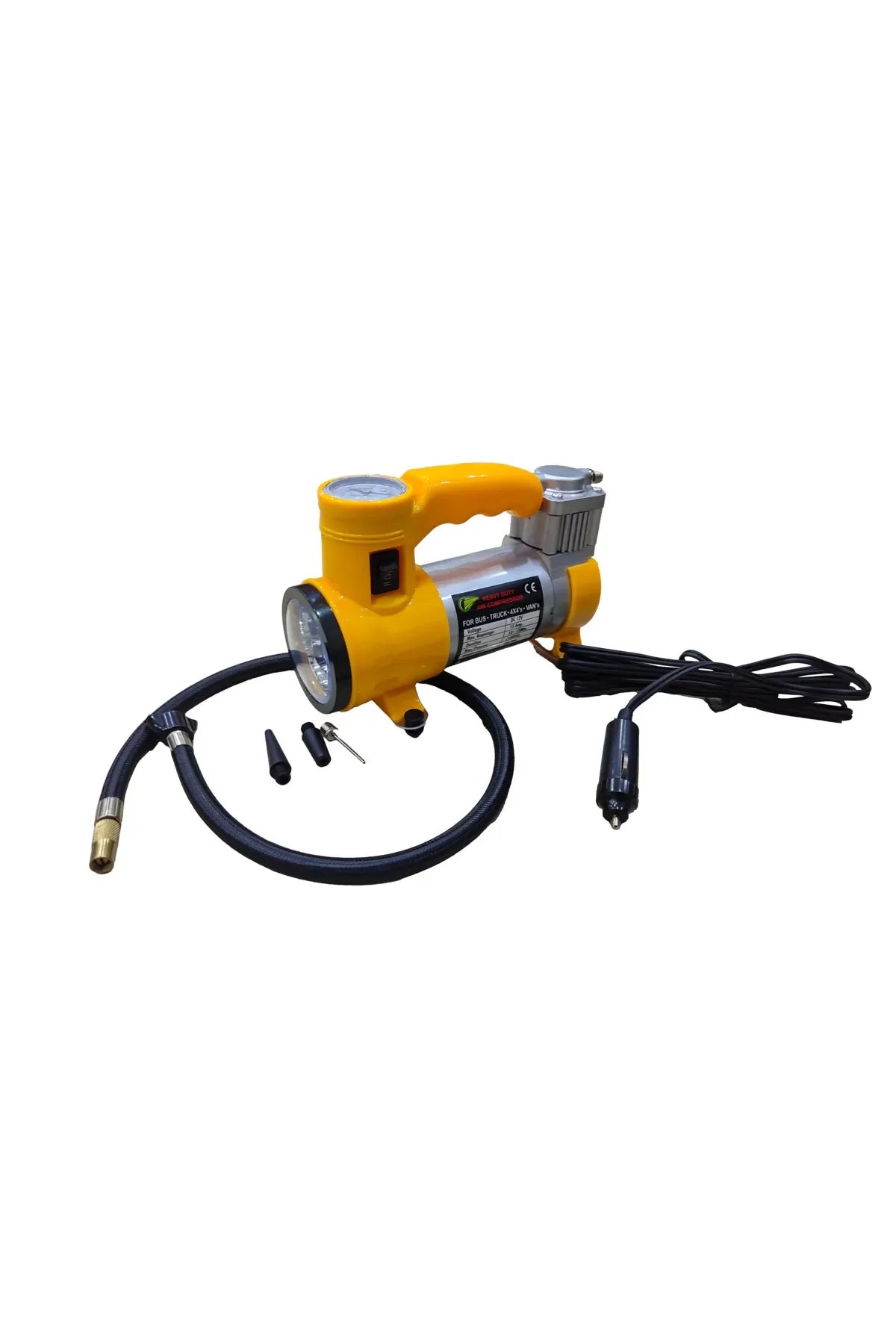 Elektrikli Araba Lastik Şişirme / 150 PSI - 12V / Taşınabilir Metal Hava Kompresörü (5286)