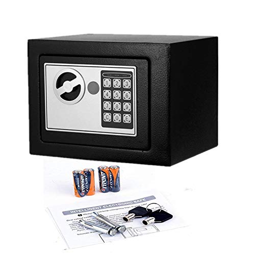 Elektronik Tuşlu Çelik Para Kasası Siyah (5286)