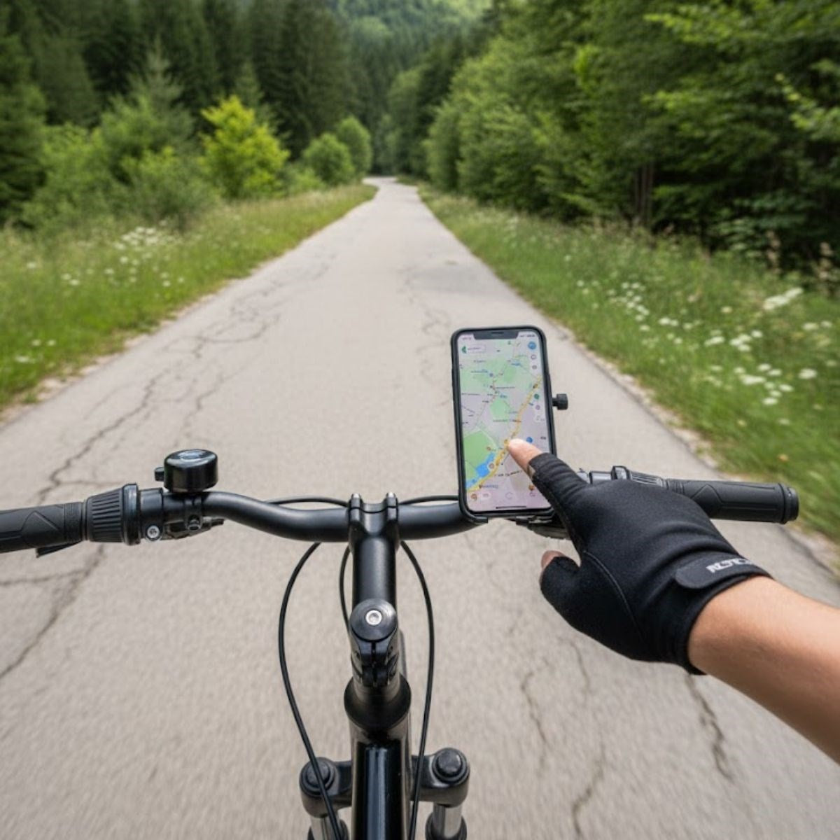 Evrensel Motosiklet Telefon Tutucu – Kaymaz, Kilitlenebilir Güvenli Tutuşlu, 360° Ayarlanabilir Gidon Bağlantılı Akıllı Telefon Aparatı (5286)