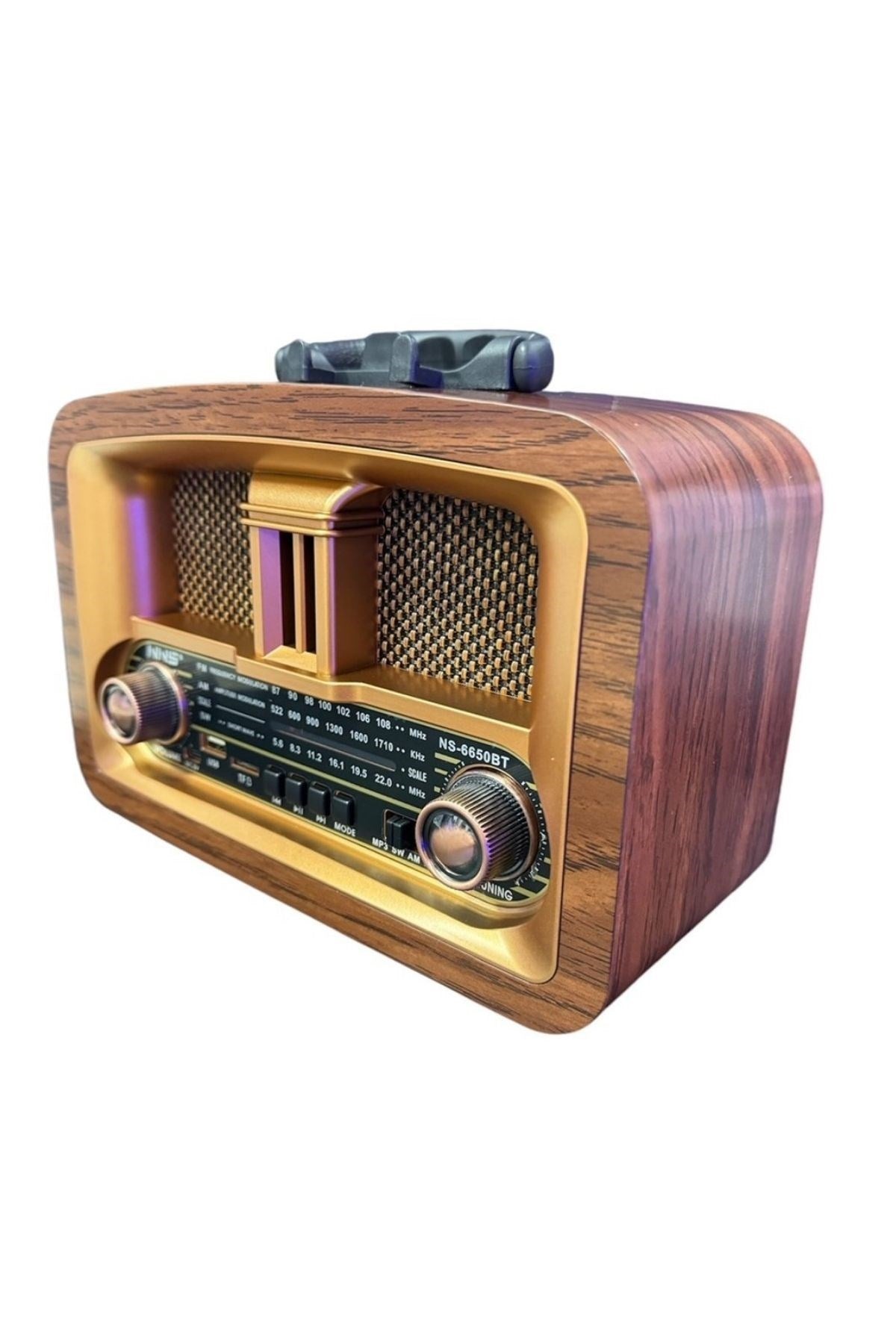 ANKAVERSE® Taşınabilir Klasik AM/FM/SW  Retro Ev Radyo USB ile Şarj Olabilen Retro Radyo
