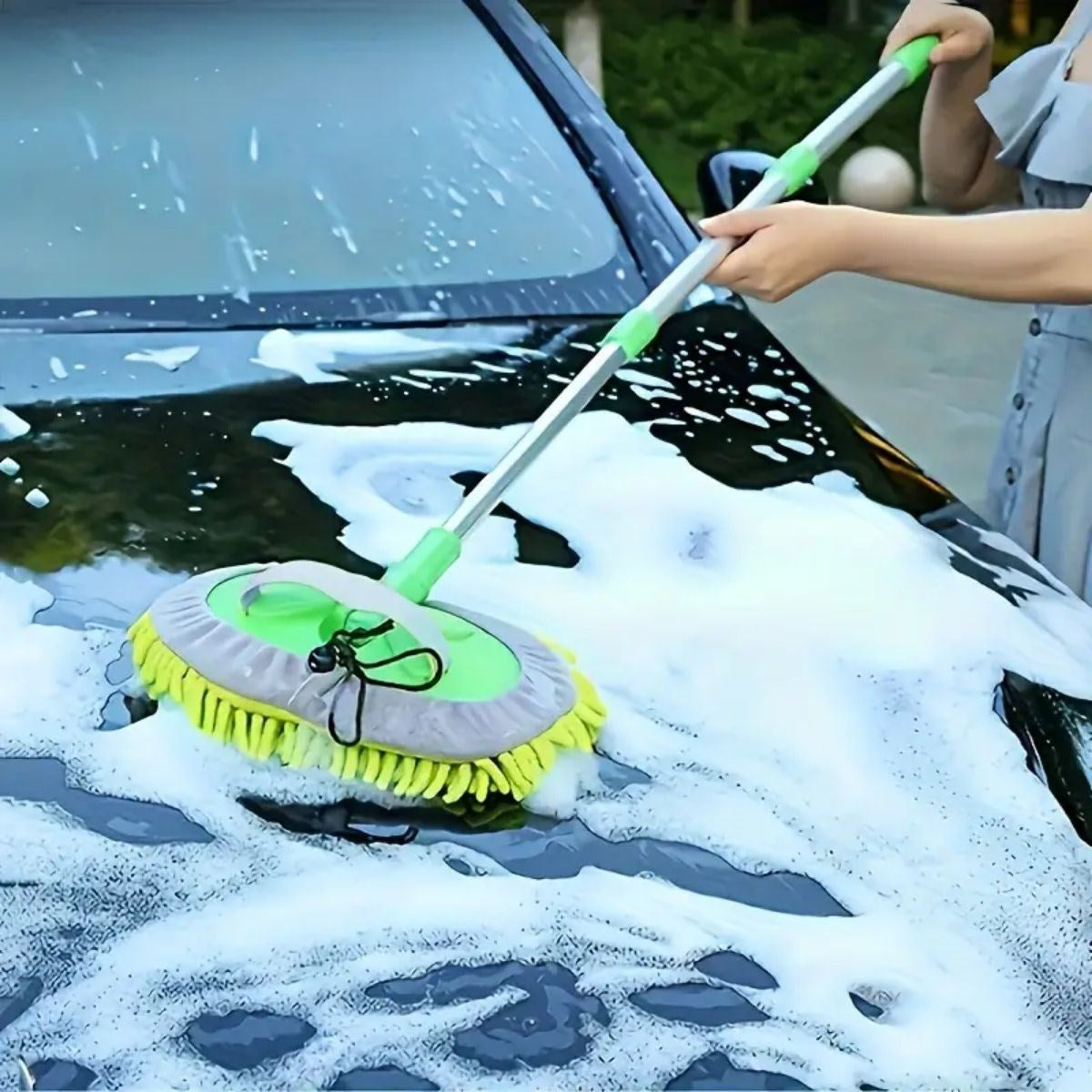ANKAVERSE® Yedek Mikrofiber Bezli Oto Yıkama Mop Seti