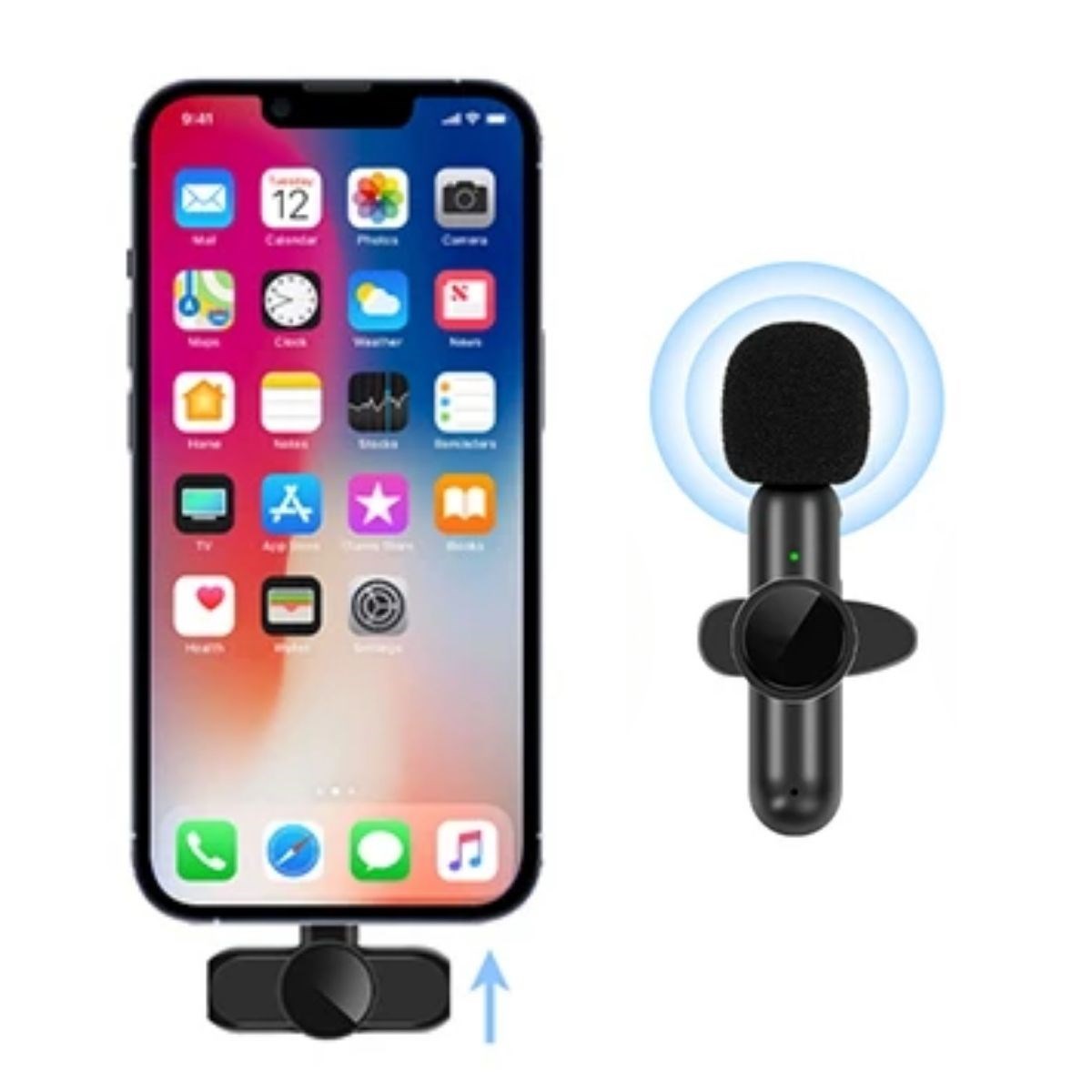 ANKAVERSE® Kablosuz Mini Yaka Mikrofonu - Android ve iPhone Uyumlu