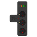 ANKAVERSE® Termal Akım Korumalı 3 Adet Soket,3 Adet USB ve 1 Adet Type-C Girişli 20w Priz Model 3397